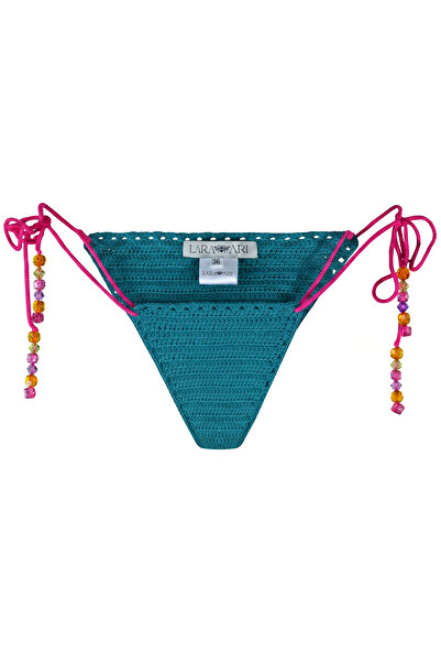 LARA ARI Neon Mirage Boncuk Detaylı Örgü Bikini Altı