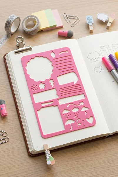 Karmelom Studio Χάρακας Στένσιλ Καιρού για Bullet Journal