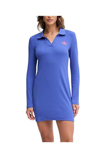 Calvin Klein Γυναικείο Polo Φόρεμα Μπλε LV047D214G-WFO