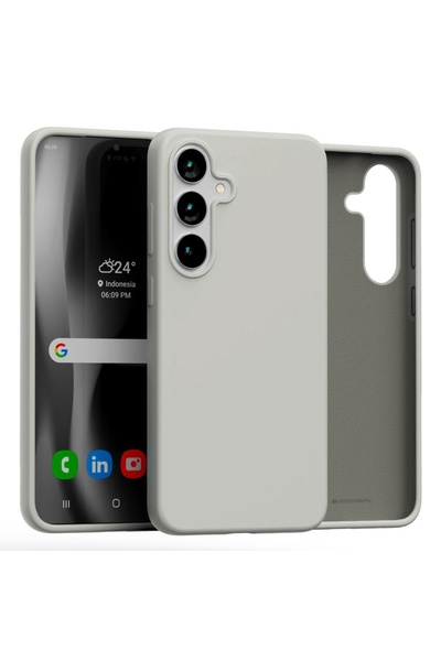 Mercury Goospery Θήκη Σιλικόνης Mercury για Samsung Galaxy S25 Plus - Πέτρινο
