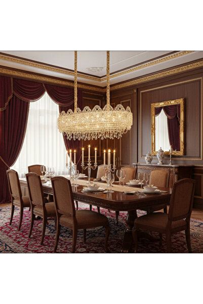 Alessandro DESIGN Candelabru Cristal CROWN Supremo 11xE14, Dimensiune 80x30 c...