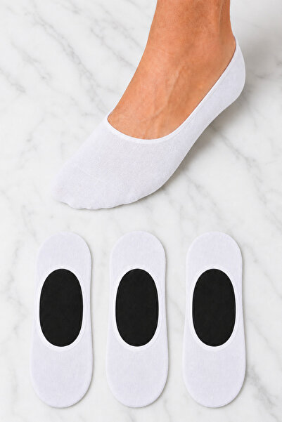 ZENGİN Pack of 3 Men's Invisible Ballerina Socks |   Seamless Toe Cover & Non...
