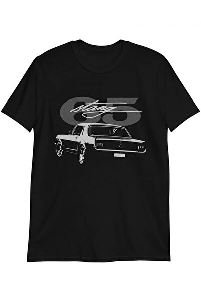 yiou trendy clothing تي شيرت بنمط ريترو، للجنسين، تي شيرت أسود برقبة دائرية م...