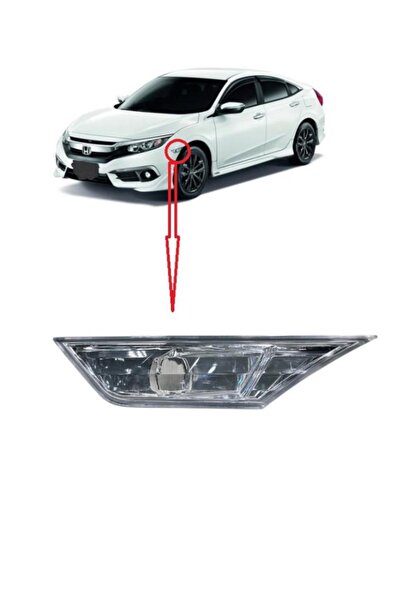 jakuza Honda Civic Fc5 Çamurluk Sinyali Sol Beyaz 2016-2017-2018-2019-2020-2021