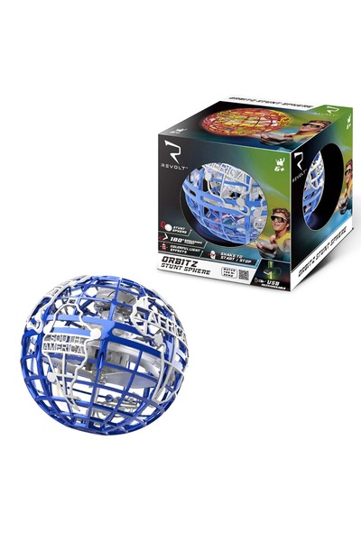 REVOLT Mini Drone, Revolt, Orbitz Stunt Sphere, Blue