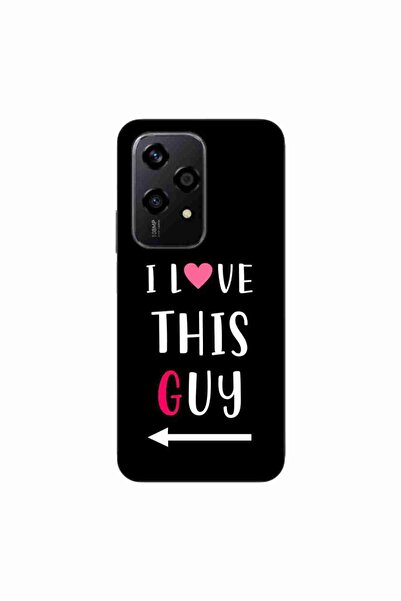 OEM Husa compatibila cu Honor 200 Lite Silicon Gel Tpu Model Cupluri I love T...