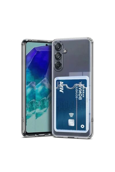 OEM Samsung Galaxy A56 Case Card Transparent Silicone - Transparent