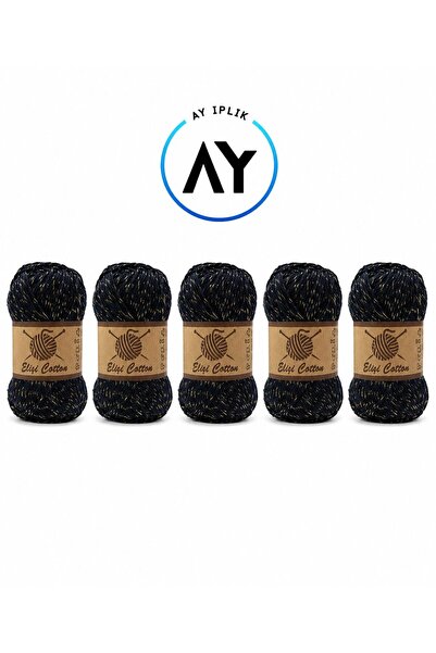 Cotton Simli Örgü İpi 5'li Paket 100gr 165mt Simli Yelek Örgü İpi %70cotton %25polyester %5vıscon Cotton Simli Örgü İpi 5'li Paket 100gr 165mt Simli Yelek Örgü İpi %70cotton %25polyester %5vıscon