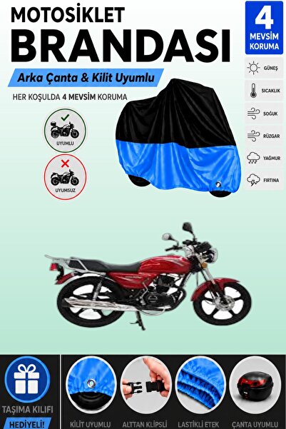 Cemku Double Black Top - Blue Bottom, Rear Bag Compatible Mondial 150 Mg King...