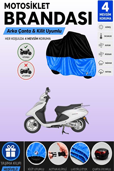 Cemku Double Black Top - Blue Bottom, Rear Bag Compatible Mondial Speedy 110 ...