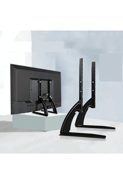 MIIQ2 Ayarlanabilir Metal TV Ayağı Standı 37 - 75 İnç Uyumlu 50 KG Taşıma Kap...