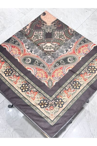MODA Mi̇ray 120 X 120 cm Ethnic Pattern Nevada Soft Scarf