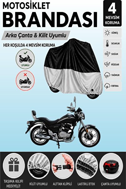Cemku Double Black Top - Gray Bottom, Rear Bag Compatible Mondial 150 Sentor ...