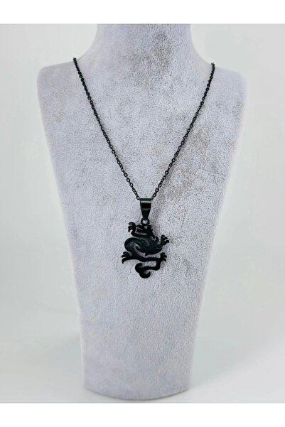 Mestore Dragon Figure Steel Men's Necklace