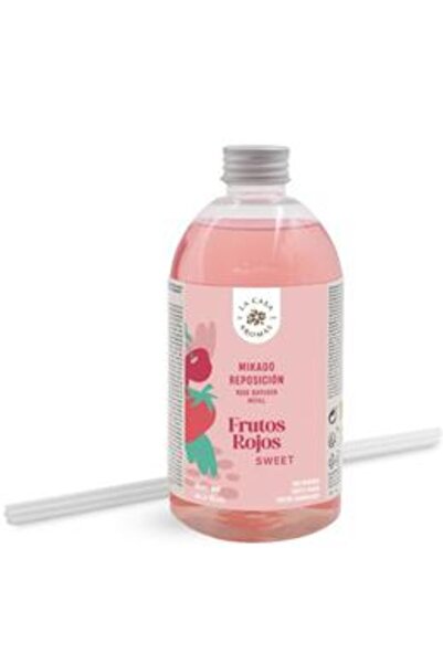 Mikado Rezerva Parfum de Camera cu Betisoare Rattan Fructe Rosii Mikado, 500 ml