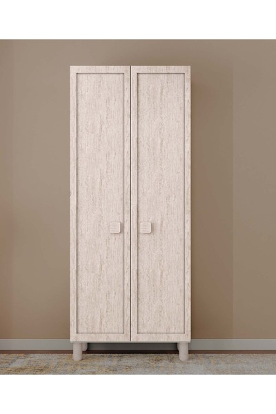 miracool Nilüfer 2 Kapaklı Gardırop / Çok Amaçlı Dolap / Komple MDF
