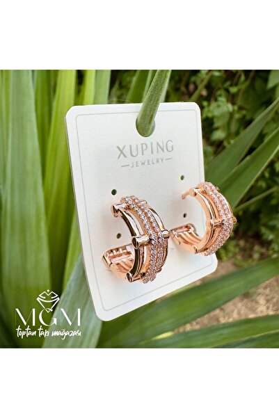 atastore2017 Xuping Jewelled Hoop Earrings