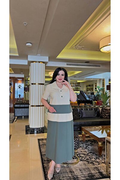 mardi exclusive Women's Plus Size Cotton Blouse Skirt Set
