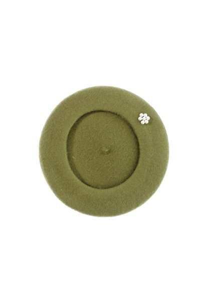 ButicCochet Beretă de damă, Buticcochet, din lână și acril, model cu perle, m...