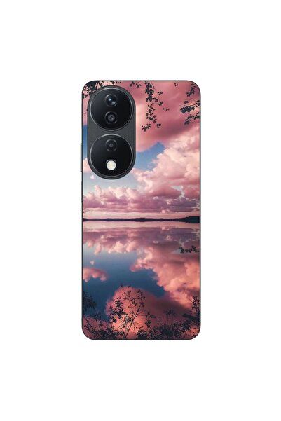 OEM Husa compatibila cu Honor X7b Silicon Gel Tpu Model Pink Clouds