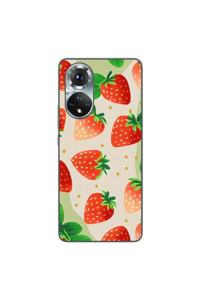 OEM Husa compatibila cu Honor 50 Silicon Gel Tpu Model Capsuni Pattern