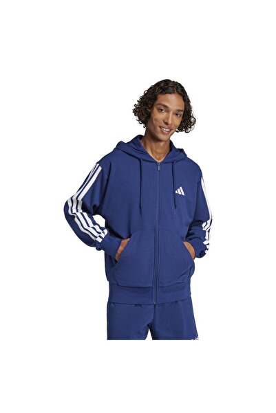 adidas Hanorac cu fermoar integral din French Terry cu 3 dungi, pentru bărbaț...