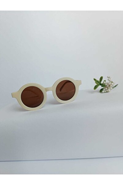 Armastr نظارات شمسية للأطفال من نوع Iskandinav Unisex Cream Round 0.10 AGE Uv400
