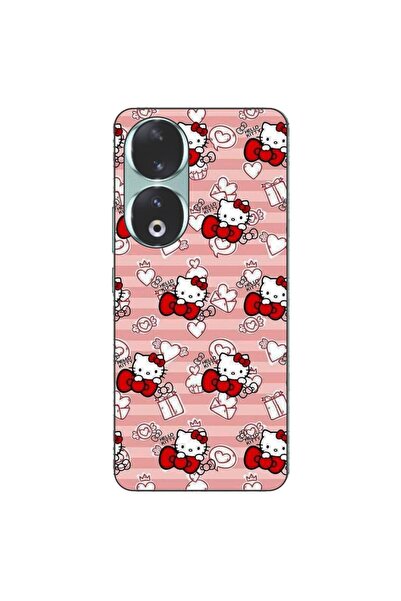 OEM Husa compatibila cu Honor 90 5G Silicon Gel Tpu Model Hello Kitty Roz Pat...