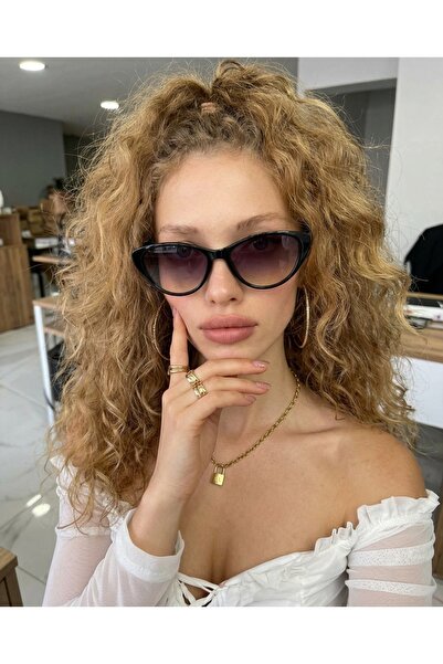 VEGA EYEWEAR Jerson Siyah Degrade Cat Eye 46 Ekartman (XXS )En Küçük Boy Güne...