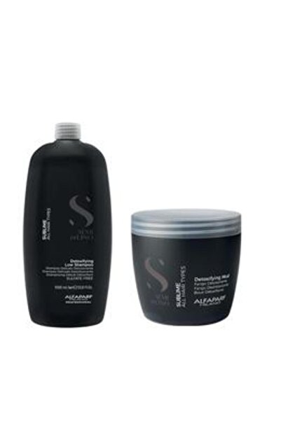 Alfaparf Milano Pachet Detoxifiant - Semi Di Lino Sublime Detoxifying: Sampon...