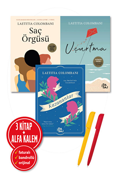 Yan Pasaj Yayınevi Alfa Kalem+Saç Örgüsü+Uçurtma+Kazananlar+Laetitia Colomban...