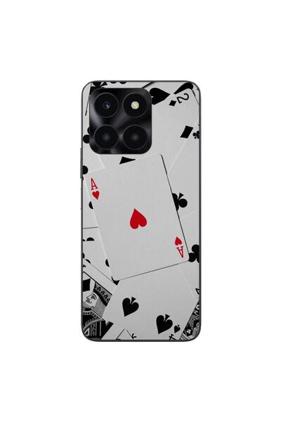 OEM Husa compatibila cu Honor X6a Silicon Gel Tpu Model Carti Poker