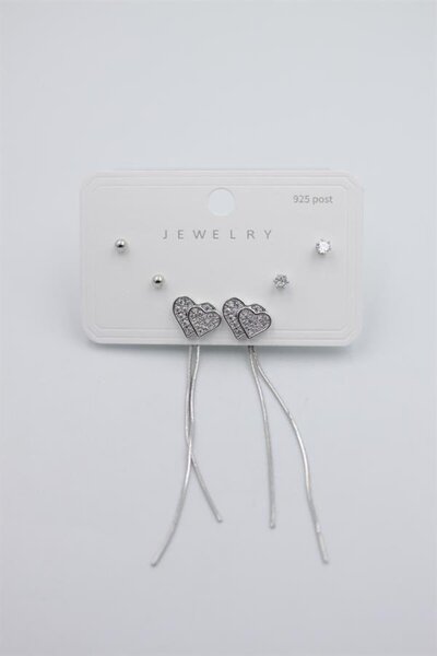 atastore2017 Multiple Set Earrings - Silver