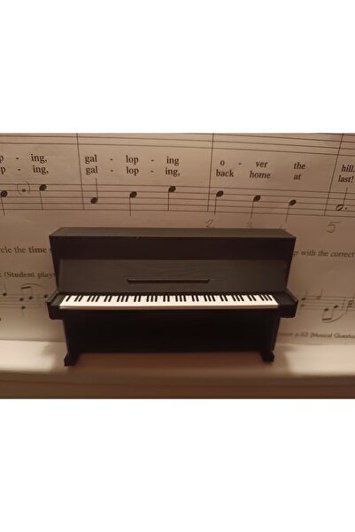 kosmiq joy Siyah Mini Piano Biblo Dekor | Dekoratif Masaüstü Aksesuar, Hediyelik