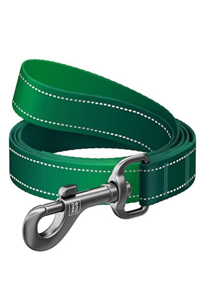 WAUDOG Lesă pentru câini din nailon, tip mono, reflectorizantă, verde, L, 122...