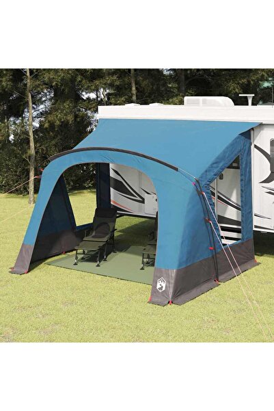vidaxl Cort Caravana 5-Persoane albastru 410 x 275 x 245 cm