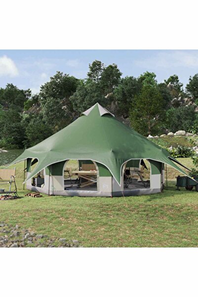 vidaxl Cort de Familie Verde 10 persoane