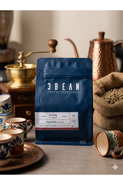 3bean Ethiopia Yirgacheffe Dried Coffee Beans |   Three-In-One Toaster |   250g