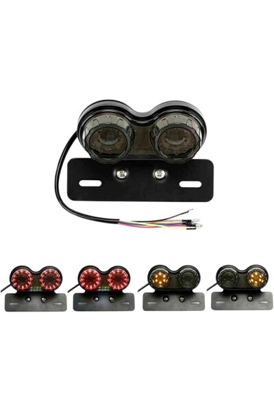 EVO MOTORS Stop LED integrat universal cu suport numar fumuriu A1990