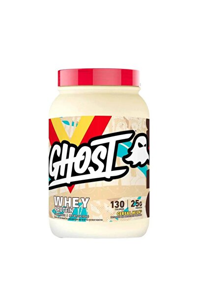 Ghost مسحوق بروتين مصل اللبن 100%، بنكهة الحليب والحبوب، 2 رطل