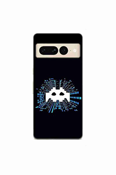 OEM Husa compatibila cu Google Pixel 8 Pro Silicon Gel Tpu Model Sky Invaders