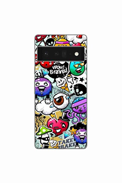 OEM Husa compatibila cu Google Pixel 6 Pro Silicon Gel Tpu Model Pop Art Graf...