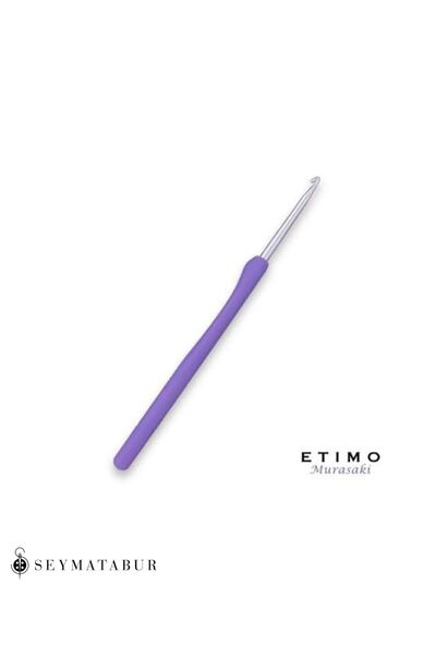seymatabur Croșetă ergonomică violet Tulip Etimo Murasaki de 5,00 mm + 1 marc...