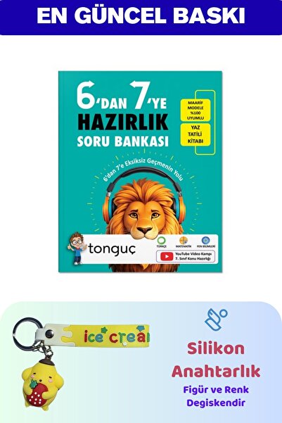 Tonguç Yayınları 6'dan 7'ye Hazırlık Kitabı - Silikon Anahtarlık