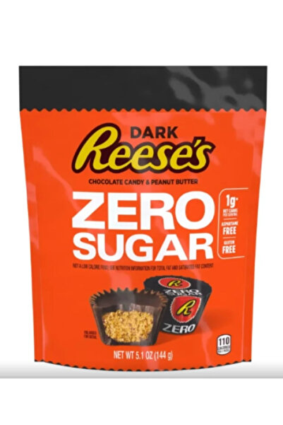 Brookside Zero Sugar Miniatures Bitter Çikolata Fıstık Ezmeli Kupalar Küçük B...