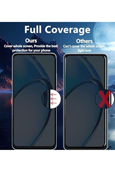 Yıldızan Nzr beautestore واقي شاشة Oppo A60 Privacy (Hayalet) - قطعتان - زجاج...
