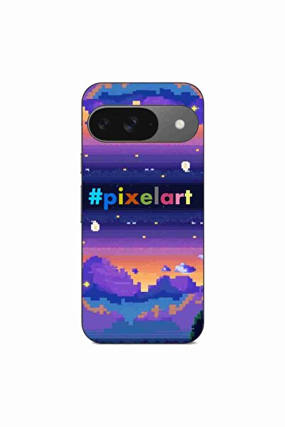 OEM Husa compatibila cu Google Pixel 9 Pro Silicon Gel Tpu Model Pixel Art Pe...
