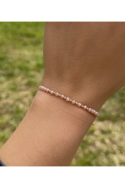 BASTORE Bratara cu bile din aur 14k si cristale