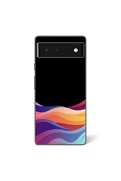 OEM Husa compatibila cu Google Pixel 6 Silicon Gel Tpu Model Neon Waves