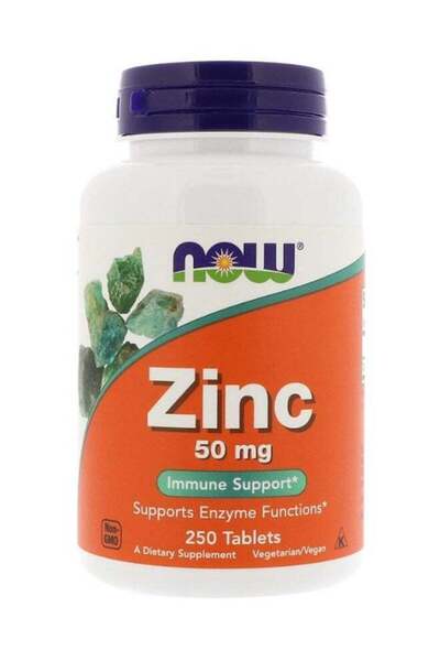 Now Foods Zinc Dietary Supplement 250 Tablets